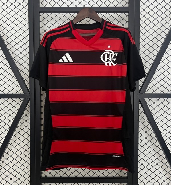 FC Flamengo 2025/2026 home shirt (with full set sponsor)