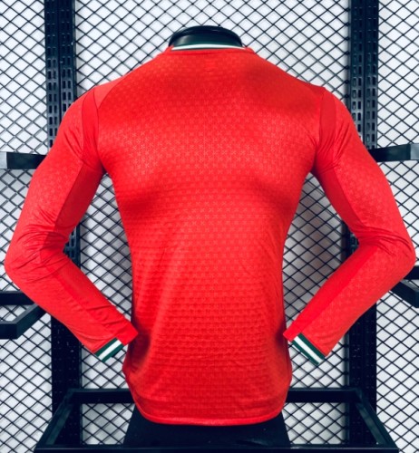 Portugal 2025 home shirt Ronaldo player version long sleeve