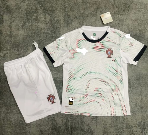 Portugal Nation team 2025 away full set kit (Adult and Kids) Ronaldo