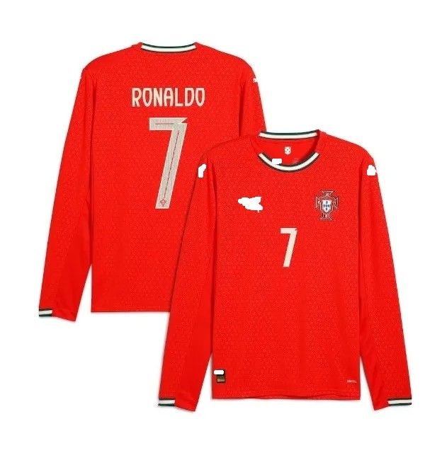 Portugal 2025 home shirt Ronaldo long-sleeve