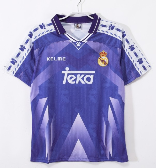 Real Madrid 1996/1997 away retro shirt