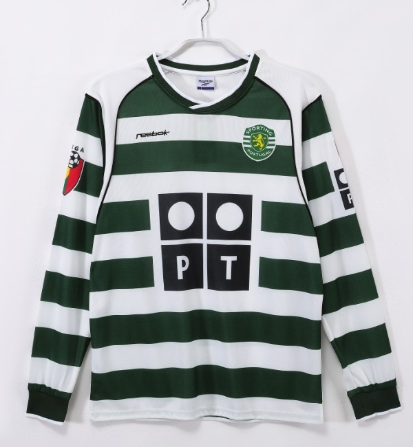 Sporting CP 2001/2003 retro home shirt long sleeve Ronaldo