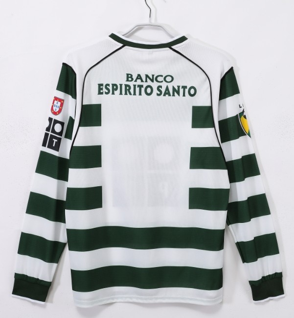 Sporting CP 2001/2003 retro home shirt long sleeve Ronaldo
