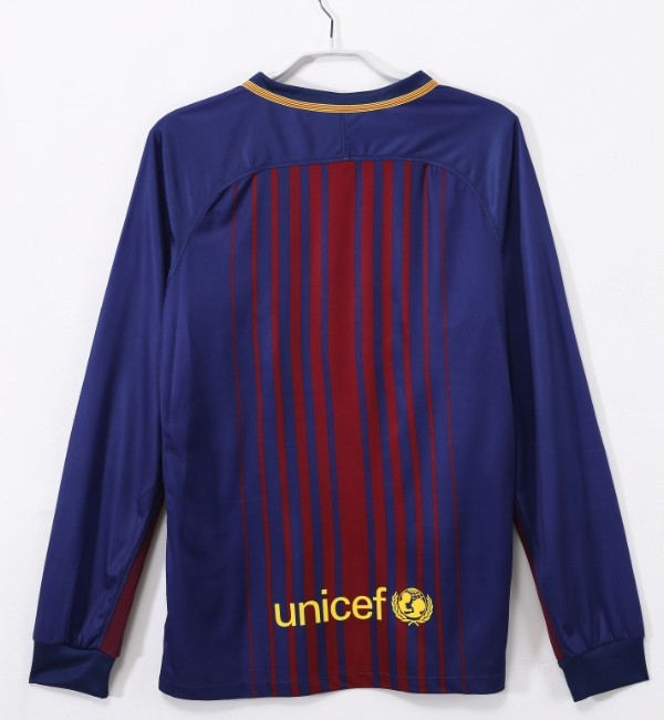 Barcelona 2017/2018 home retro shirt long sleeve Messi