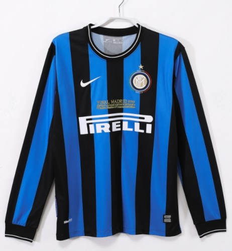 Inter Milan 2009/2010 home retro shirt long sleeve UCL final