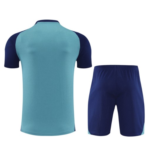Arsenal 2025/2026 short sleeve and shorts tracksuit light blue