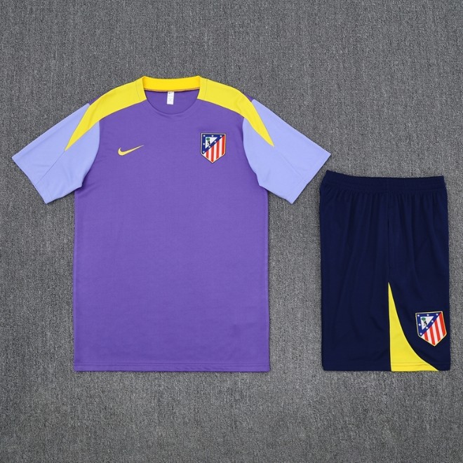 Atlético de Madrid 2025/2026 short sleeve and shorts tracksuit purple