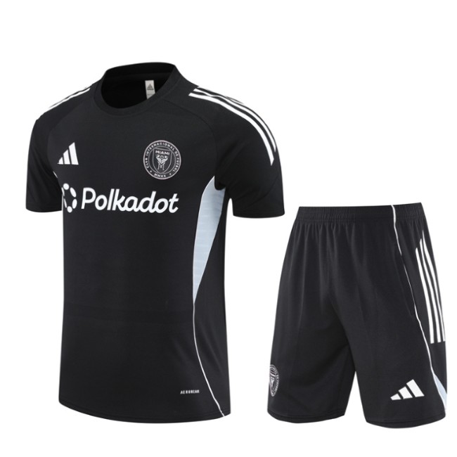 Inter Miami 2025/2026 short sleeve and shorts tracksuit black