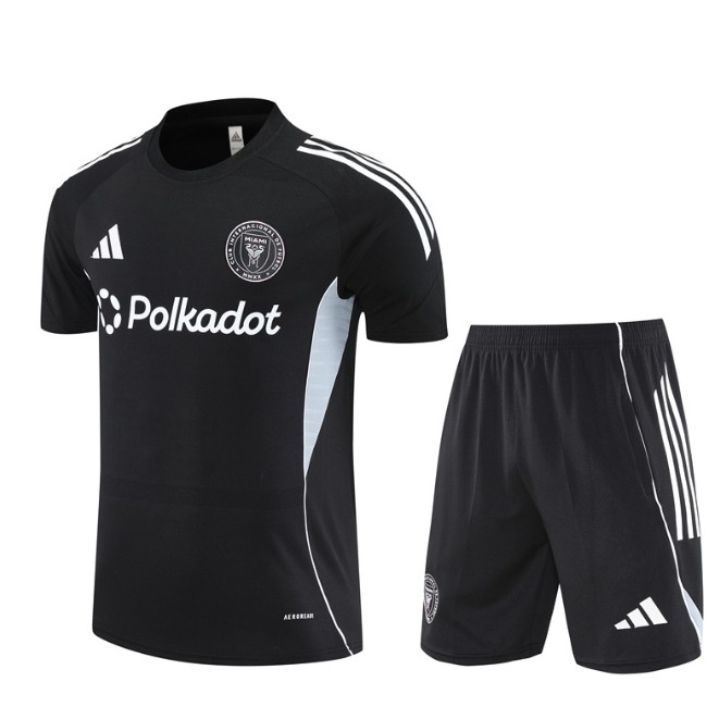 Inter Miami 2025/2026 short sleeve and shorts tracksuit black