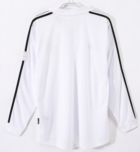 Real Madrid 2002/2003 home retro shirt long sleeve