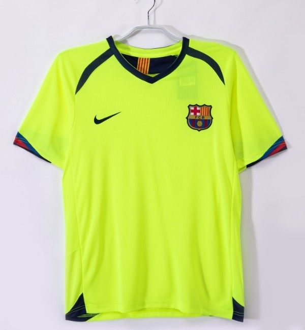 Barcelona 2005/2006 away retro shirt messi ronaldinho