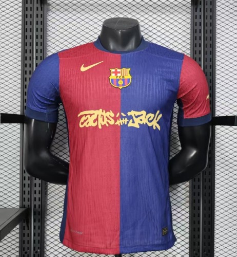Barcelona x Travis Scott 2024/2025 home shirt  Player Version
