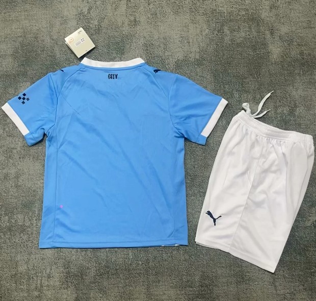 Manchester City 2025/2026 home full set kit (Adult and Kids)