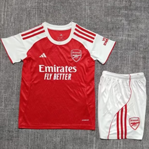 Arsenal 2025/2026 home full set kit (Adult and Kids)