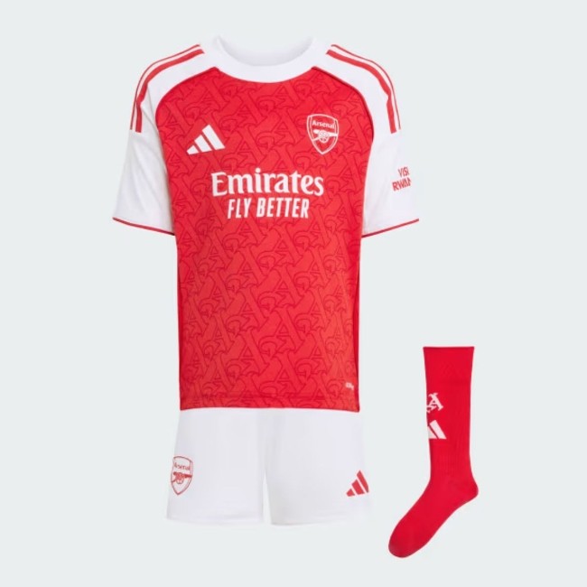 Arsenal 2025/2026 home full set kit (Adult and Kids)