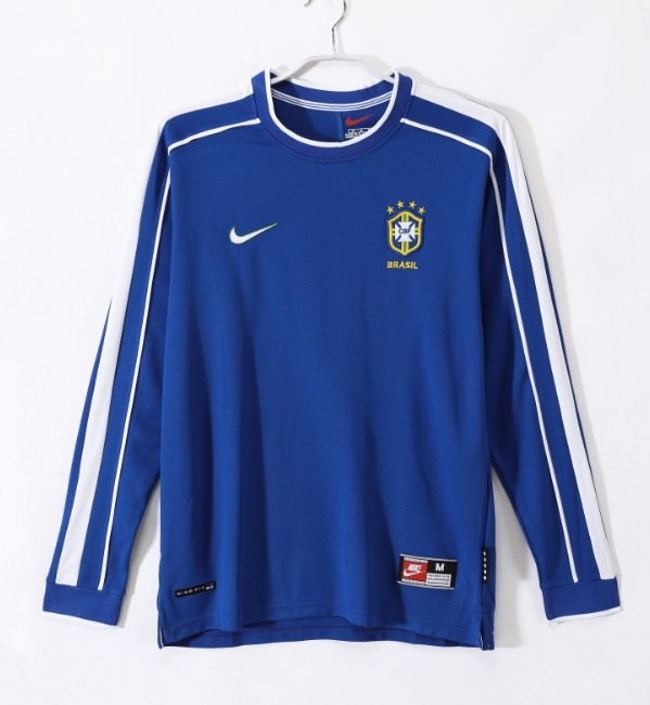 Brazil 1998 away shirt long-sleeve Ronaldo9