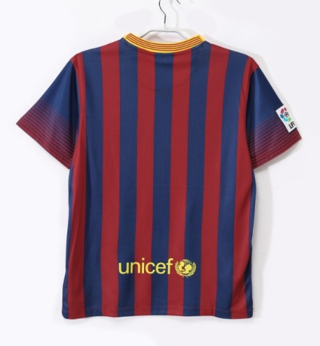 Barcelona 2013/2014 home retro shirt Messi Neymar JR
