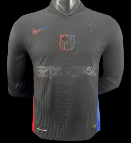 Barcelona x Travis Scott 2024/2025 away shirt  Player Version long sleeve