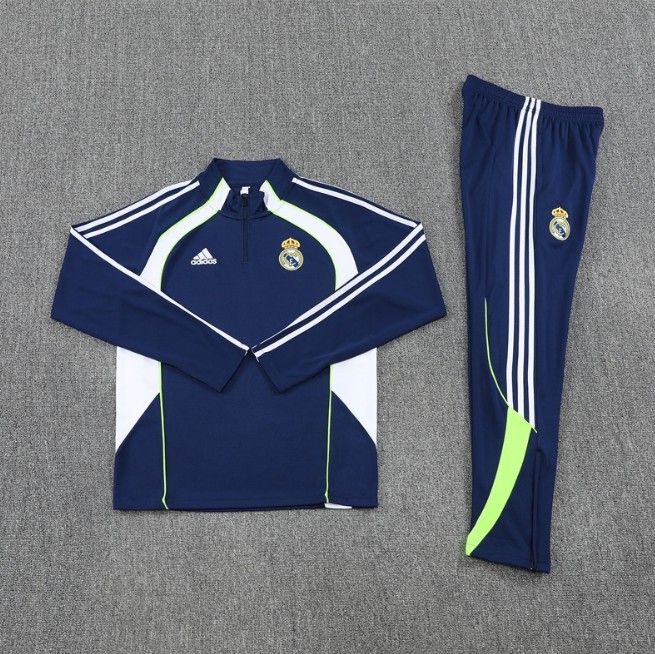 Real Madrid 2025/2026 1/4 zipper tracksuit retro royla blue