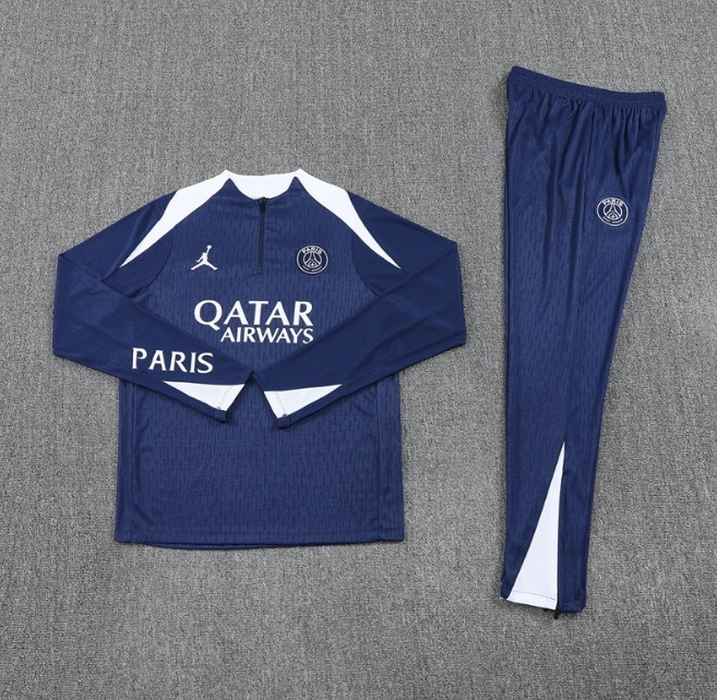Paris Saint-Germain PSG 2025/2026 1/4 zipper tracksuit royal blue