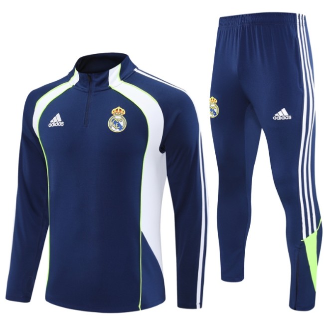 Real Madrid 2025/2026 1/4 zipper tracksuit retro royla blue