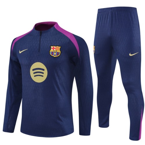 Barcelona 2025/2026 1/4 zipper tracksuit royal blue