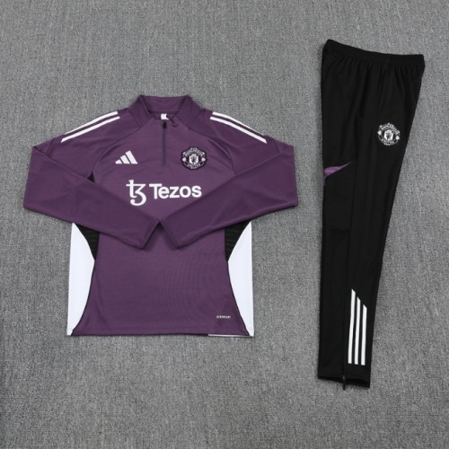 Manchester United 2025/2026 1/4 zipper tracksuit purple