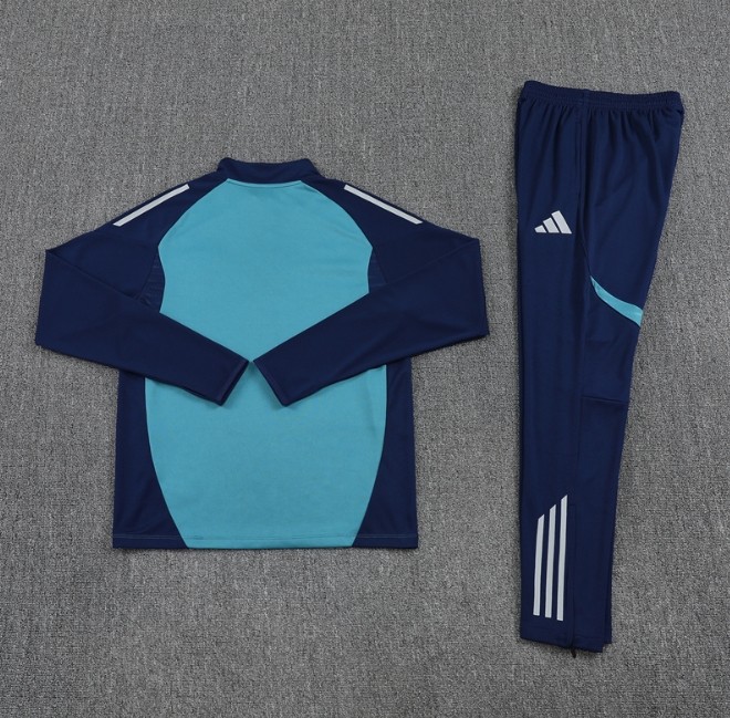 Arsenal 2025/2026 1/4 zipper tracksuit blue