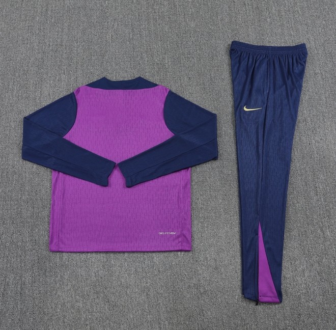 Barcelona 2025/2026 1/4 zipper tracksuit purple