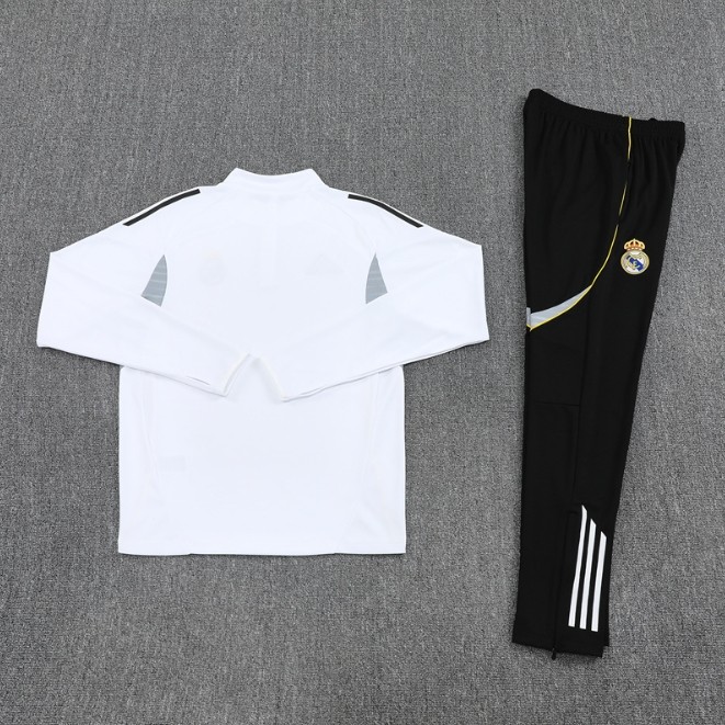 Real Madrid 2025/2026 1/4 zipper tracksuit white