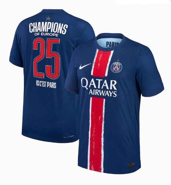 Paris Saint-Germain PSG 2025 Champions League 'Eiffel Tower Star' special shirt