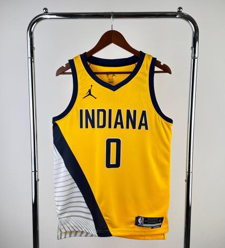 Indiana Pacers NBA Shirt 2023 Season JD Version HALIBURTON 0