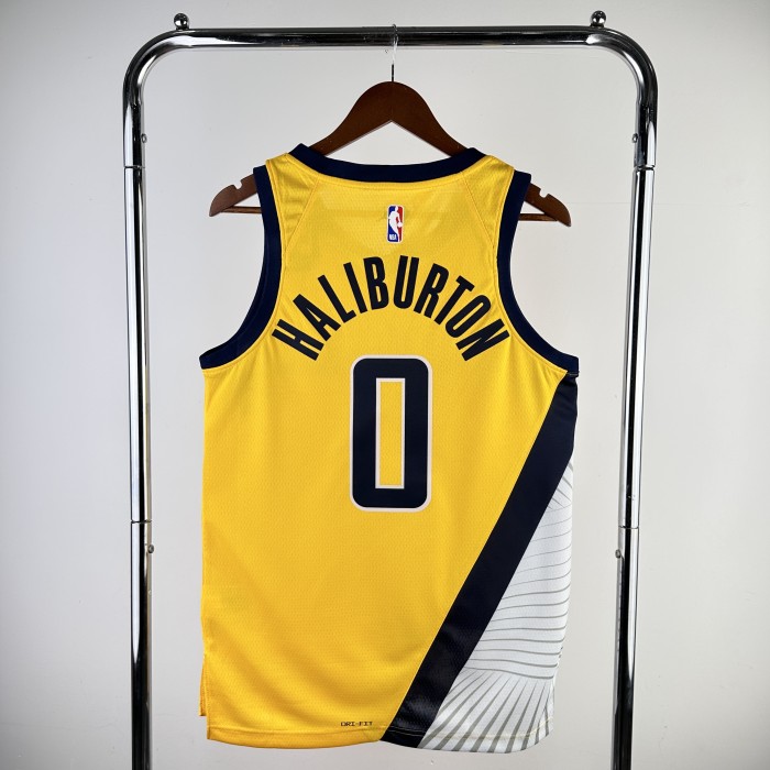 Indiana Pacers NBA Shirt 2023 Season JD Version HALIBURTON 0