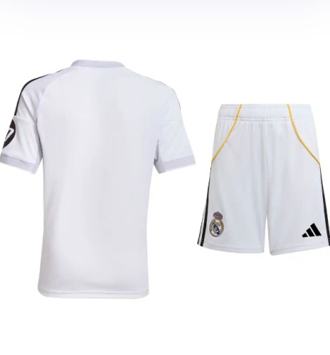 Real Madrid 2025/2026 home full set kit (Adult and Kids)
