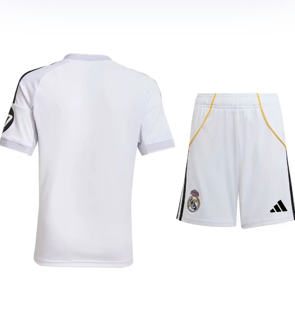 Real Madrid 2025/2026 home full set kit (Adult and Kids)