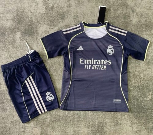 Real Madrid 2025/2026 away full set kit (Adult and Kids)