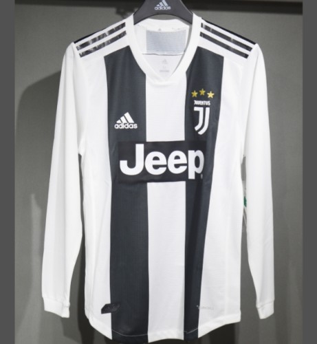 Javentus 2018/2019 home retro shirt Player version long-sleeve Ronaldo