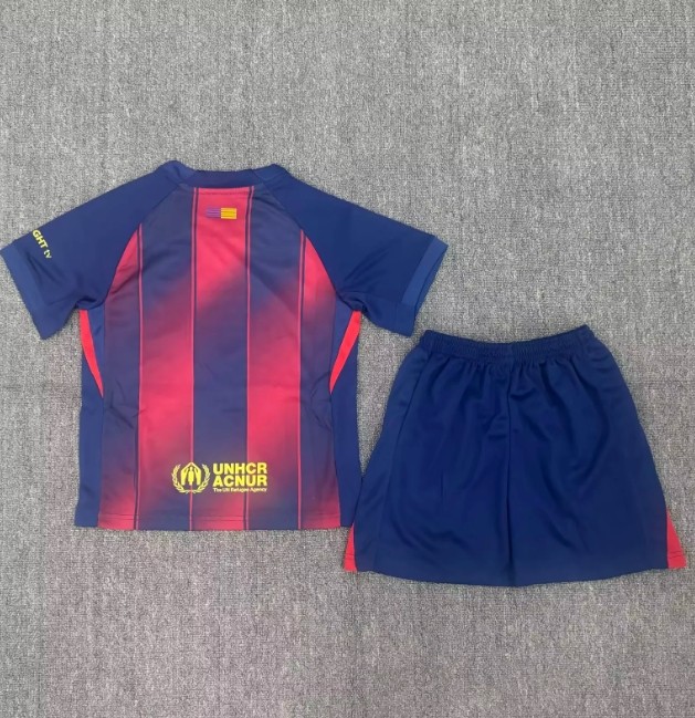 Barcelona 2025/2026 home full set kit (Adult and Kids)
