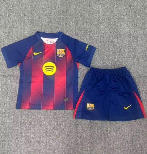 Barcelona 2025/2026 home full set kit (Adult and Kids)