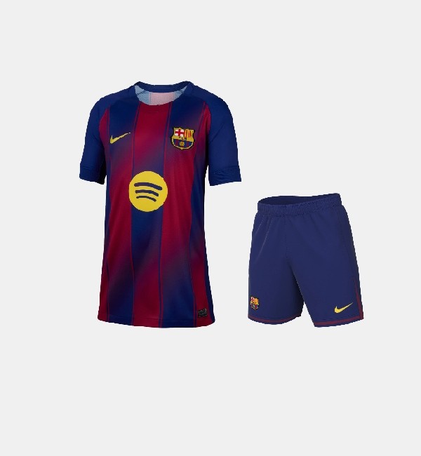 Barcelona 2025/2026 home full set kit (Adult and Kids)