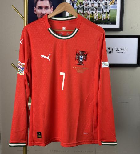 Portugal 2025 home shirt Ronaldo long-sleeve UEFA Nations League final version