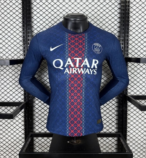 Paris Saint-Germain PSG 2025/2026 home long sleeve player version