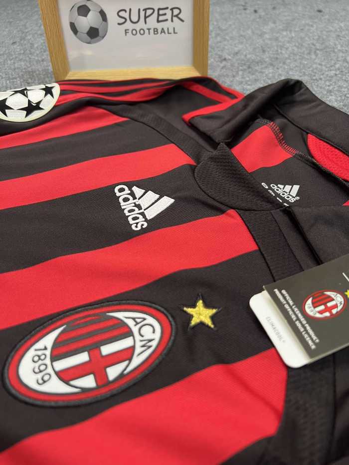 AC Milan 2006/2007 home retro shirt (long sleeve) MALDINI KAKA