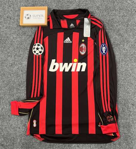 AC Milan 2006/2007 home retro shirt (long sleeve) MALDINI KAKA