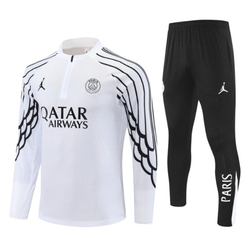 Paris Saint-Germain PSG 2025/2026 1/4  JD zipper tracksuit white