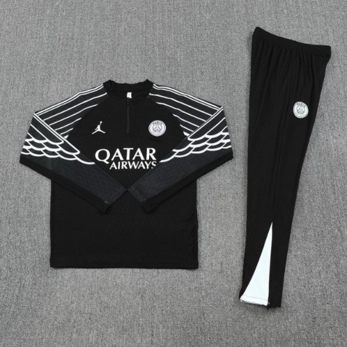 Paris Saint-Germain PSG 2025/2026 1/4  JD zipper tracksuit black