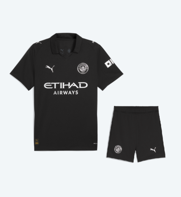Manchester City 2025/2026 away full set kit (Adult and Kids)