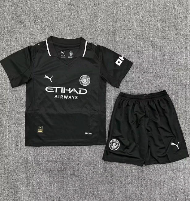 Manchester City 2025/2026 away full set kit (Adult and Kids)