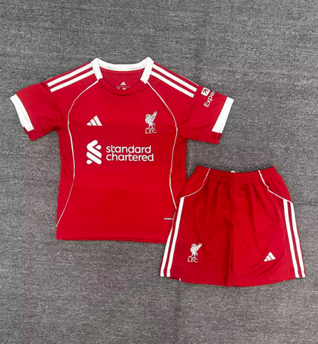 Liverpool 2025/2026 home full set kit (Adult and Kids)