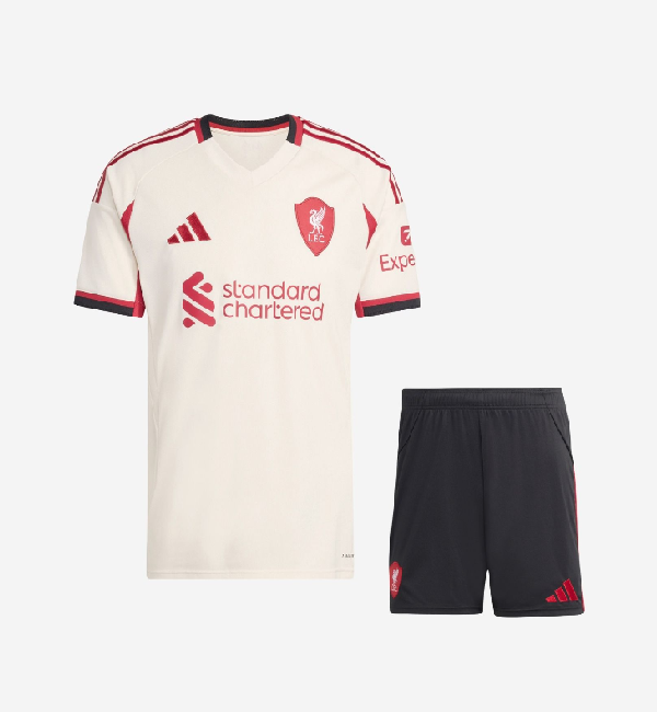 Liverpool 2025/2026 away full set kit (Adult and Kids)